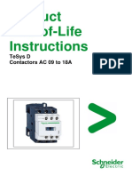 Product End-Of-Life Instructions: Tesys D Contactors Ac 09 To 18A