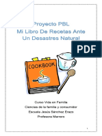 Mi Libro de Recetas Ante Un Desastres Natural para Copiar