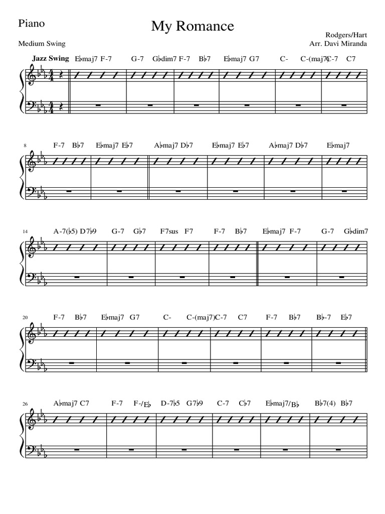 My Romance Piano Pdf