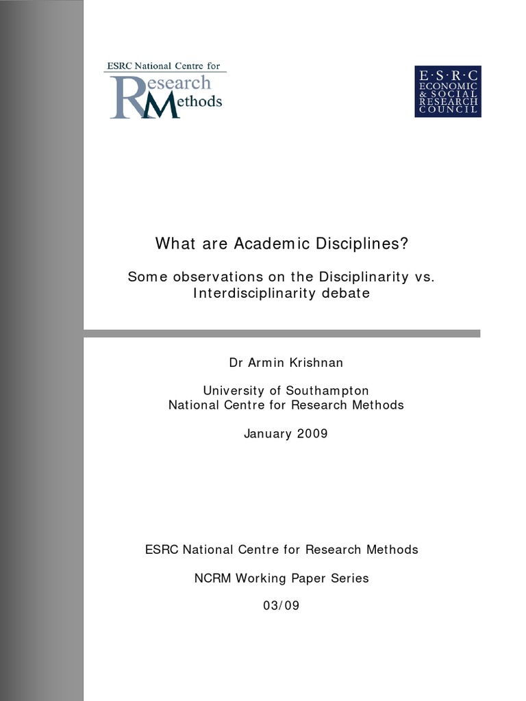 What are academic disciplines pdf interdisciplinarity positivism
