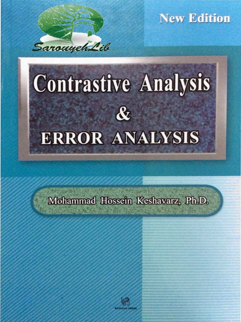 Contrastive Analysis Error Analysis | PDF | Linguistics