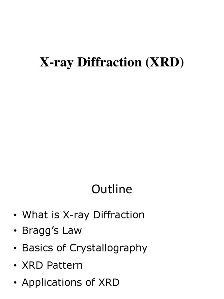 Understanding X-ray Diffraction (XRD) | PDF | X Ray Crystallography ...