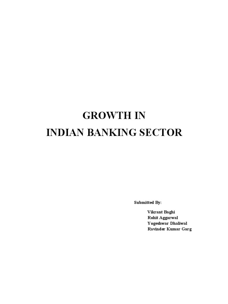 Growth in Indian Banking Sector | PDF