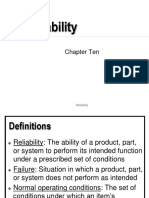 Reliability: Chapter Ten