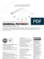 General Physics 1: The Commission On Higher Education