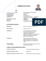 Curriculum Vitae Carlos Narvaez