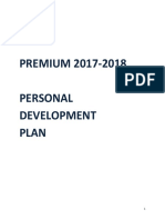 PREMIUM 2017-2018 Personal Development Plan