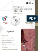 Charla Magistral 4: La Adopción de Internet de Las Cosas E Ipv6: El Caso Perú