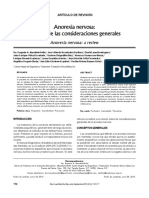 Anorexia Nervosa: Revisión de Las Consideraciones Generales