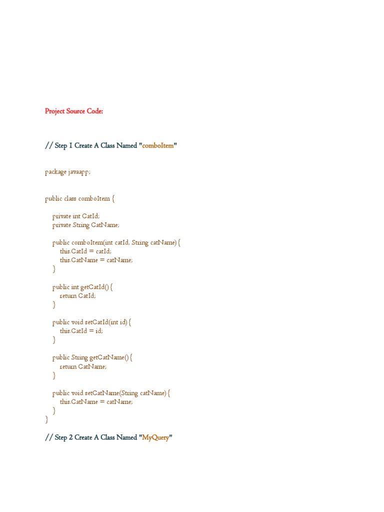 Project Source Code | PDF