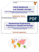 Ingeniería Geotécnica Prácticas en Canadá y Europa: Suplemento Técnico