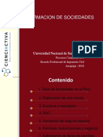 Formación sociedades Perú
