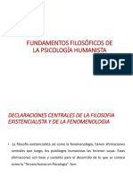 Fundamentos Filosóficos de La Psicología Humanista