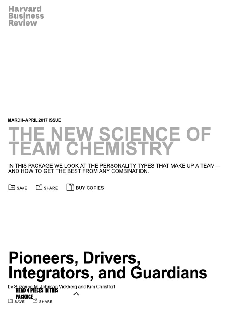 The New Science of Team Chemistry | PDF | Teaching Methods & Materials