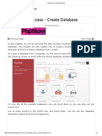 MS Access Create Database