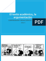 El Texto Argumentativo 2016-3