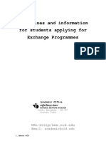 Exchange Programme Guidelines