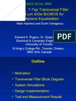 A 49-Gb/S, 7-Tap Transversal Filter in 0.18 M Sige Bicmos For Backplane Equalization