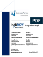 Silverwood Partners Strategic Analysis - Media Technology (NAB 2011)