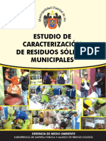 Estudio de Caracterizacion de Resiudos Solidos