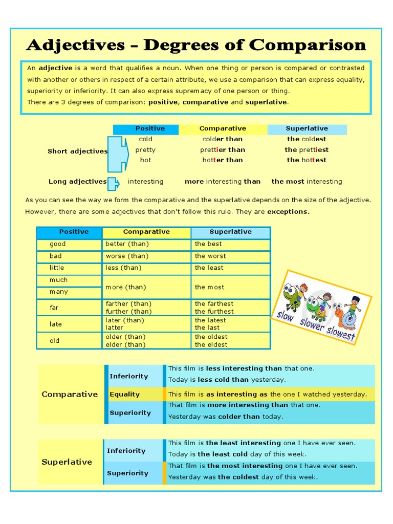 Degrees of Comparison in Adjectives | PDF | Adjective | Linguistic Typology