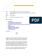 Clase 21 El Cuaderno de Clase Las Huellas Del Cotidiano Leer y Escribir. Anne-Marie Chartier.