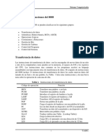 Instrucciones Movimiento de Datos, Aritméticas, Lógicas y de Manipulación de Bits