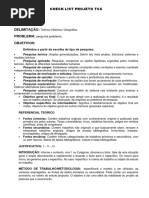Check List Projeto Tcc