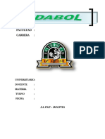 Modelo 11 de Caratula Udabol Diseño