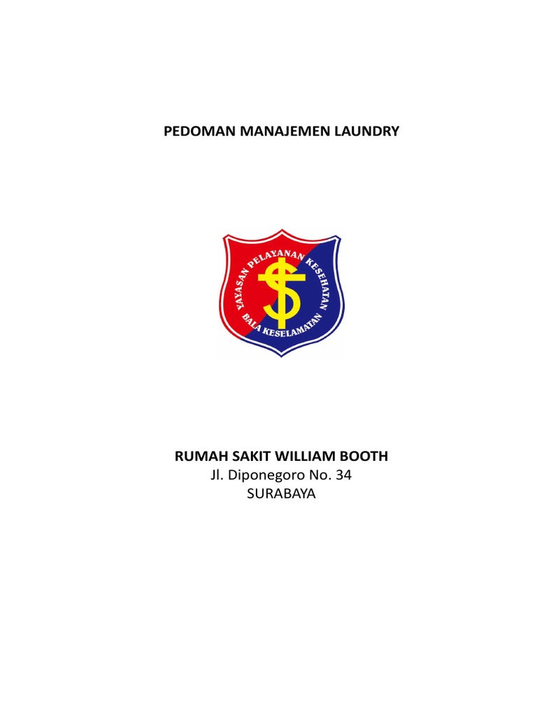 Pedoman Manajemen Laundry