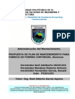 Proyecto Final Mantenimiento PDF