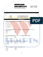 Try Out TKD Saintek SBMPTN 2017 PDF