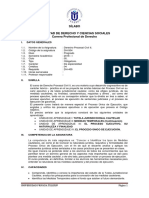 Sílabo Derecho Procesal Civil II