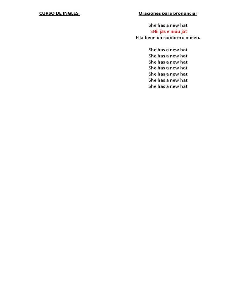 Curso de Ingles - Nivel Bàsico | PDF