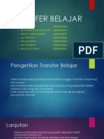 Transfer Belajar Sesuai Makalah