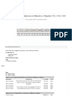 Regla de Acero Con Graduacion en Milimetros y Pulgadas C331 C334 C636