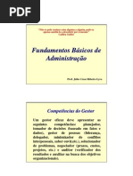 Apresentação Fundamentos da Administração