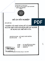 Nghiên Cứu Khả Năng Xử Lý Nước Thải Ngành Thủy Sản Bằng Bể Lọc Kỵ Khí Sử Dụng Giá Thể Mùn Cưa