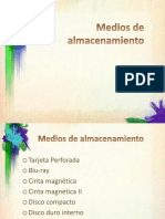 Medios de Almacenamiento