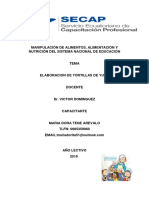 Manipulación de Alimentos