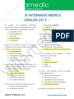 Examen de Internado Medico 2013 Essalud