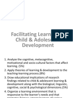 Facilitating Learning/ Child & Adolescent Development