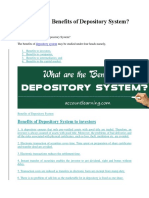 Benefits of Depository System for Investors, Companies & Capital Markets