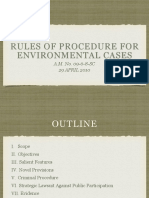 Rules of Procedure in Environmental Cases