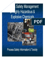 Process Safety Management of Highly Hazardous & Explosive Chemical