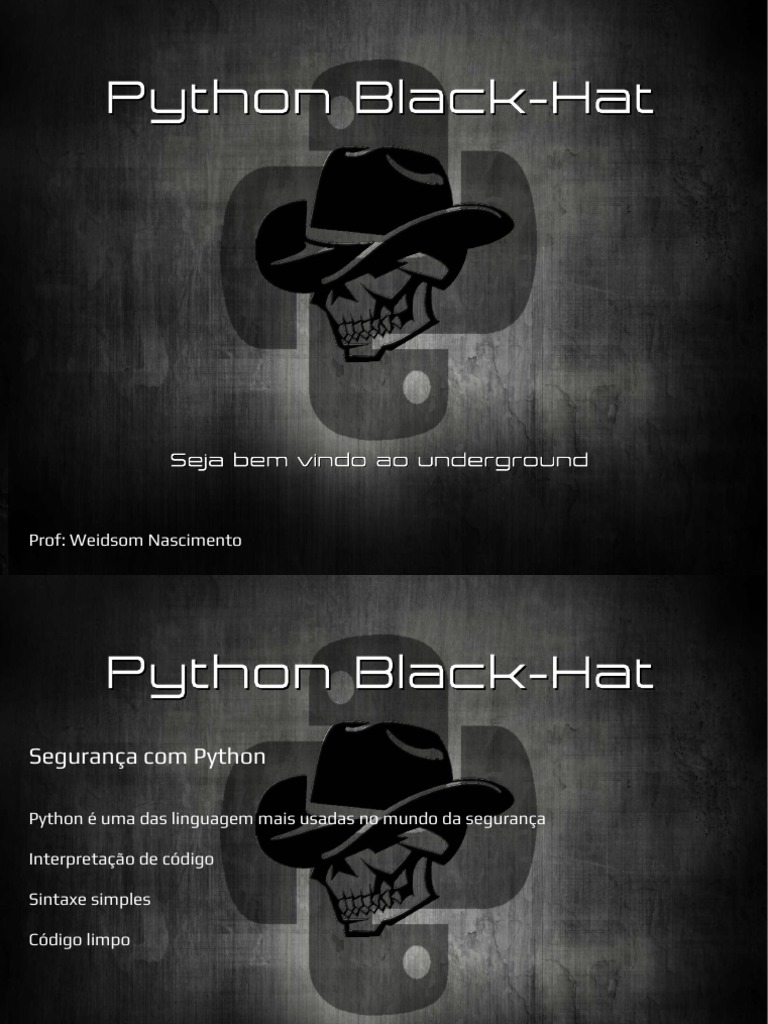Curso de Python Black Hat Introdu o | PDF | Jogos e Atividades ...
