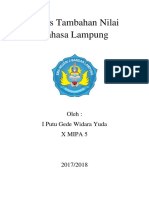 Tugas Tambahan Nilai Bahasa Lampung