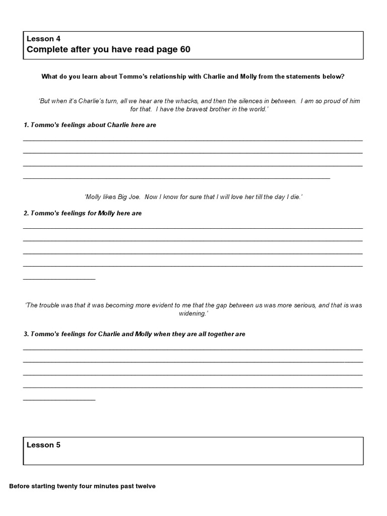 Complete After You Have Read Page 60: Lesson 4 | PDF | Body Language