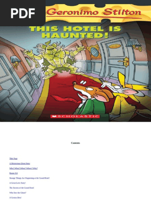 This Hotel Is Haunted Geronimo Stilton Pdf Copyright Intellectual Works