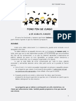 Tutoría - Foro Alumnos Fin de Curso